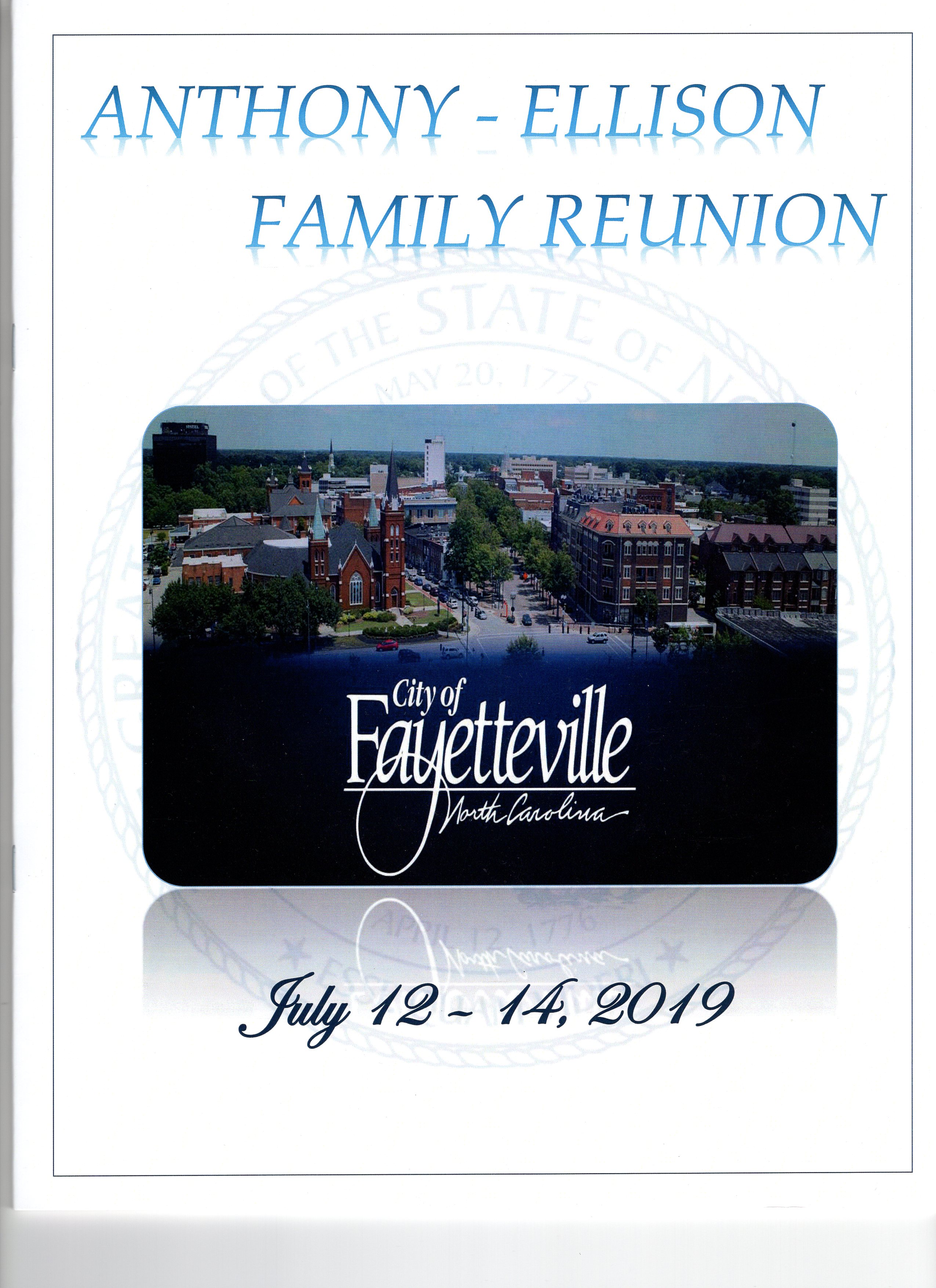 2019 Family Reunion Cover Page